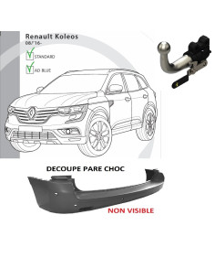 2495T36 ATTELAGE RENAULT KOLEOS II DE 08/16 -  
