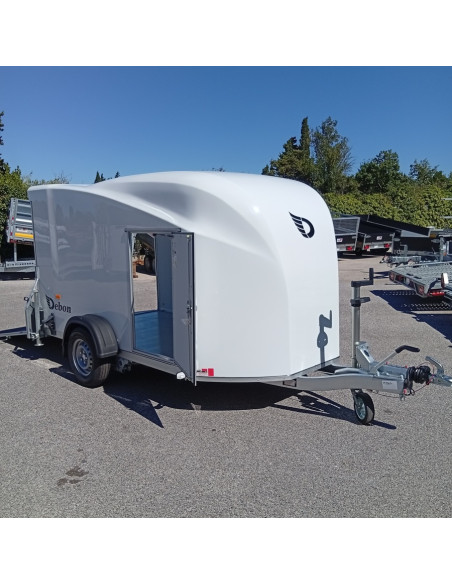 FOURGON CARGO XL BLANC - 323x166x164 - 1300 KG - POLYESTER - P. LATERALE (Debon)