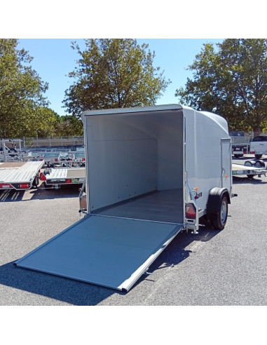 FOURGON CARGO XL BLANC - 323x166x164 - 1300 KG - POLYESTER - P. LATERALE (Debon)