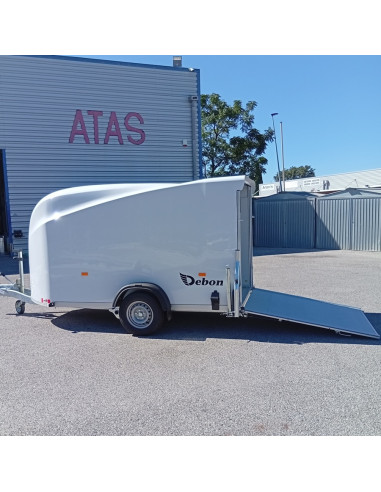 FOURGON CARGO XL BLANC - 323x166x164 - 1300 KG - POLYESTER - P. LATERALE (Debon)