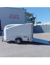 FOURGON CARGO XL BLANC - 323x166x164 - 1300 KG - POLYESTER - P. LATERALE (Debon)
