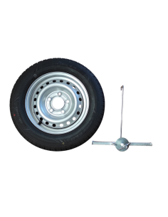 ROUE DE SECOURS 155/70x13 ET SUPPORT / C220 (Debon)