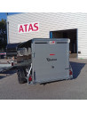 FOURGON CARGO XL - NOIR 323x166x164 - 1300 KG - POLYESTER - P. LATERALE + Jantes Alu (Debon)