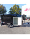 FOURGON CARGO XL - NOIR 323x166x164 - 1300 KG - POLYESTER - P. LATERALE + Jantes Alu (Debon)