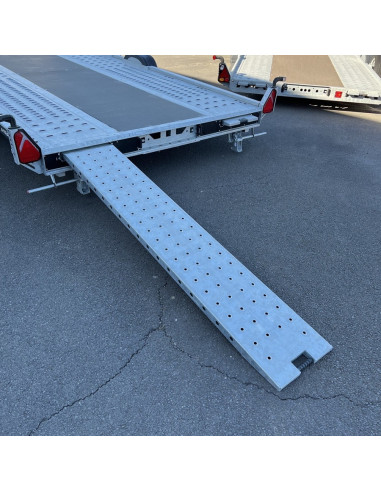DESTOCKAGE PORTE VOITURE A Transporter 550*210 - 3500 KG PTC BASC HYDRAU TREUIL M (Brian james)