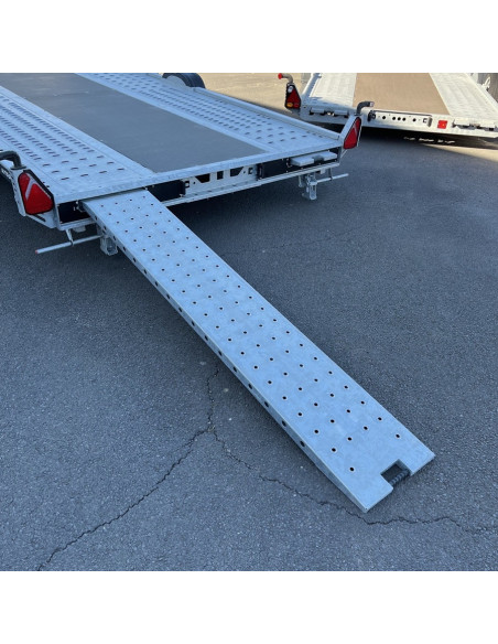 DESTOCKAGE PORTE VOITURE A Transporter 550*210 - 3500 KG PTC BASC HYDRAU TREUIL M (Brian james)