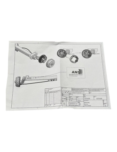KIT MACHOIRES DE FREIN 250X40 TYPE 25-2025 A REAJUSTEMENT AUTOMATIQUE (Knott)