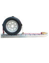 SANGLE D'ARRIMAGE de ROUE - PORTE VOITURE - 3 CROCHETS Ø13,5 mm - 3000 KG - 2,35 Mètres