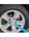 SANGLE D'ARRIMAGE de ROUE - PORTE VOITURE - BOUCLE - 2 CROCHETS - 4000 KG - 2 Mètres