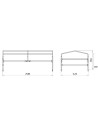 BACHE HAUTE+ ARMATURE H80 BOIS 250 & ROBUST 250 (Lider)