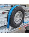 SANGLE D'ARRIMAGE de ROUE - PORTE-VOITURE - 3 CROCHETS Ø16 mm + FOURREAU - 2500 KG - 2,80 Mètres