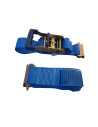 SANGLE D'ARRIMAGE - POUR RAIL A FENTES - CLIQUET - 4800 KG - Longueur 3,5 Mètres