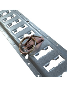 ANNEAU D'ARRIMAGE ACIER POUR RAIL DE FIXATION A FENTES 2