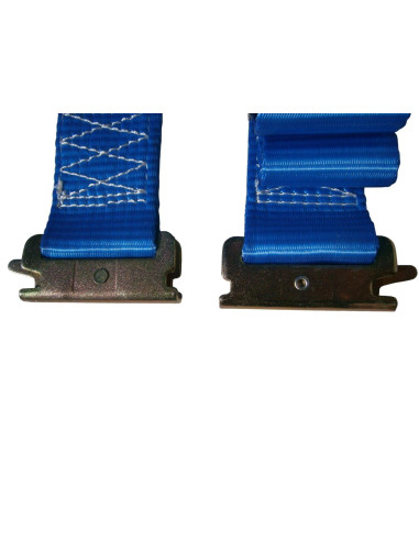 SANGLE D'ARRIMAGE - POUR RAIL A FENTES - CLIQUET - 4800 KG - Longueur 3,5 Mètres