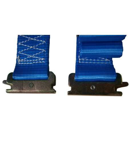 SANGLE D'ARRIMAGE - POUR RAIL A FENTES - CLIQUET - 4800 KG - Longueur 3,5 Mètres