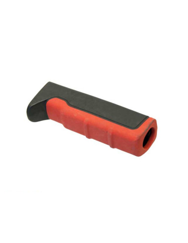 POIGNEE CAOUTCHOUC POUR LEVIER DE FREIN A MAIN Noir/Rouge (Alko)