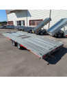 DESTOCKAGE - PORTE VOITURE - TT-231 550x224 - 3500 KG PTC - BASC. HYDRAU + TREUIL MAN. (Brian James) Stock uniquement