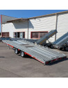 DESTOCKAGE - PORTE VOITURE - TT-231 550x224 - 3500 KG PTC - BASC. HYDRAU + TREUIL MAN. (Brian James) Stock uniquement