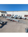 DESTOCKAGE - PORTE VOITURE - TT-231 550x224 - 3500 KG PTC - BASC. HYDRAU + TREUIL MAN. (Brian James) Stock uniquement