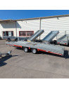 DESTOCKAGE - PORTE VOITURE - TT-231 550x224 - 3500 KG PTC - BASC. HYDRAU + TREUIL MAN. (Brian James) Stock uniquement