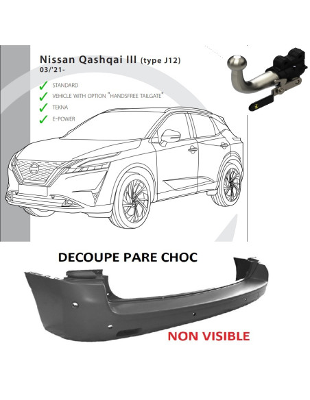 2579T36  ATTELAGE NISSAN QASHQAI III