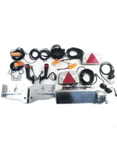 KIT COMPLET FEUX LED ETANCHES DAFA POUR REMORQUE BATEAU 1 ESSIEU FREINE (Sunway)
