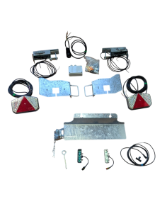 KIT COMPLET FEUX LED ETANCHES RADEX POUR REMORQUE BATEAU 1 ESSIEU G510 (Sunway)