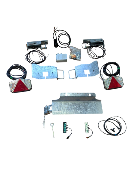 KIT COMPLET FEUX LED ETANCHES RADEX POUR REMORQUE BATEAU 1 ESSIEU G510 (Sunway)
