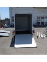 FOURGON ROADSTER 255 - 255x125x155 - 750 KG NON FREINE - COMPOSITE - BLANC + P. LATERALE + Jantes Alu (Debon)