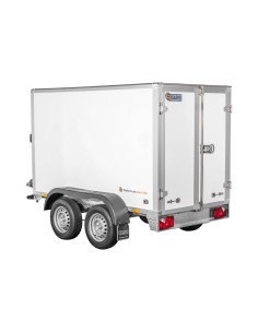 FOURGON GO - 256x134x150 - 2000 KG - BOIS - BLANC + P. LATERALE (Saris)