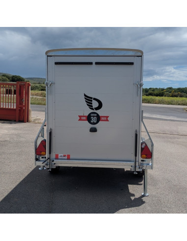 FOURGON ROADSTER 255 - 255x125x155 - 750 KG NON FREINE - COMPOSITE - BLANC (Debon)
