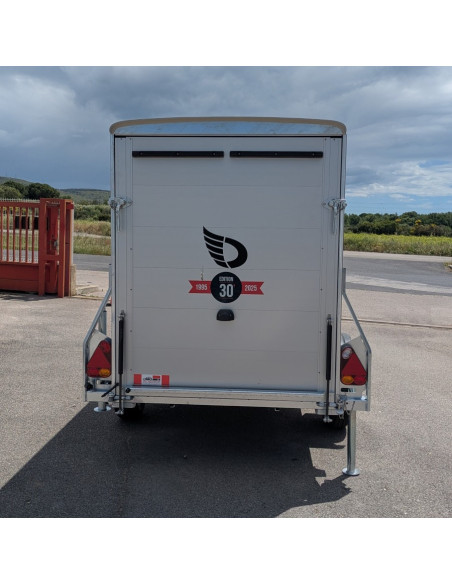 FOURGON ROADSTER 255 - 255x125x155 - 750 KG NON FREINE - COMPOSITE - BLANC (Debon)