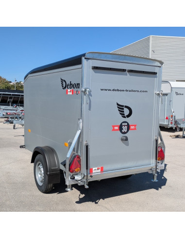 FOURGON ROADSTER 255 - 255x125x155 - 1300 KG - ALUMINIUM - NOIR + P. LATERALE (Debon)