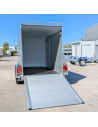 FOURGON ROADSTER 255 - 255x125x155 - 1300 KG - ALUMINIUM - NOIR + P. LATERALE (Debon)