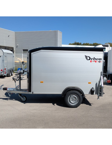 FOURGON ROADSTER 255 - 255x125x155 - 1300 KG - ALUMINIUM - NOIR + P. LATERALE (Debon)