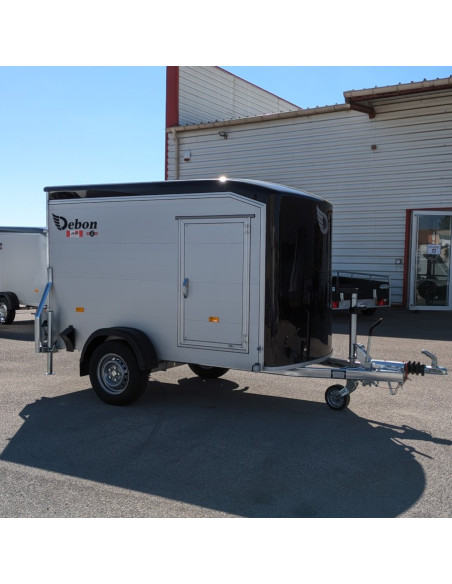 FOURGON ROADSTER 255 - 255x125x155 - 1300 KG - ALUMINIUM - NOIR + P. LATERALE (Debon)