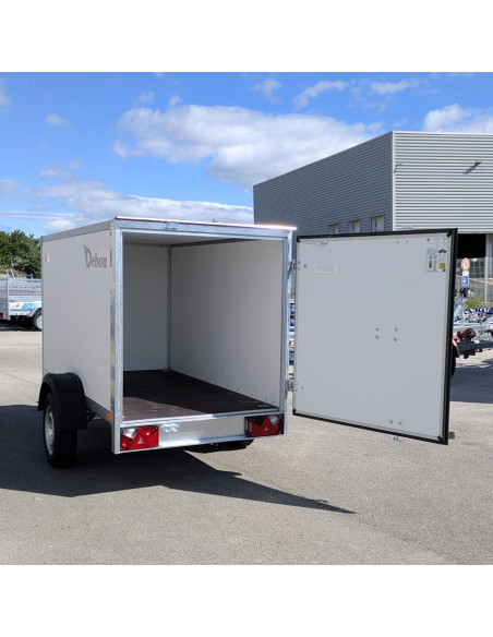 FOURGON ROADSTER 220 - 225x117x120 - 750kg NON FREINE - BOIS - BLANC (Debon)