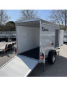 FOURGON ROADSTER 255 - 255x125x155 - 750 KG NON FREINE - COMPOSITE - GRIS + P. LATERALE (Debon)