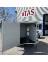 FOURGON ROADSTER 255 - 255x125x155 - 750 KG NON FREINE - COMPOSITE - GRIS + P. LATERALE (Debon)
