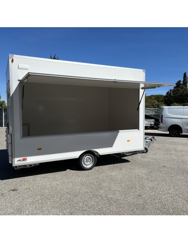 REM COMMERCIALE PANNEAUX LISSES 360*203*230 1300 KG VOLET LATERAL - PORTE ARRIERE