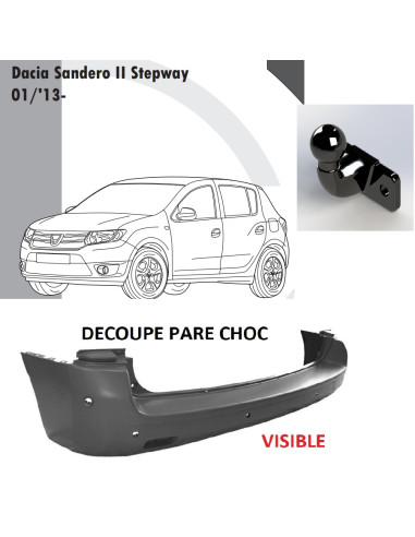 04238S ATTELAGE DACIA SANDERO II STEPWAY 12/12 A 12/20