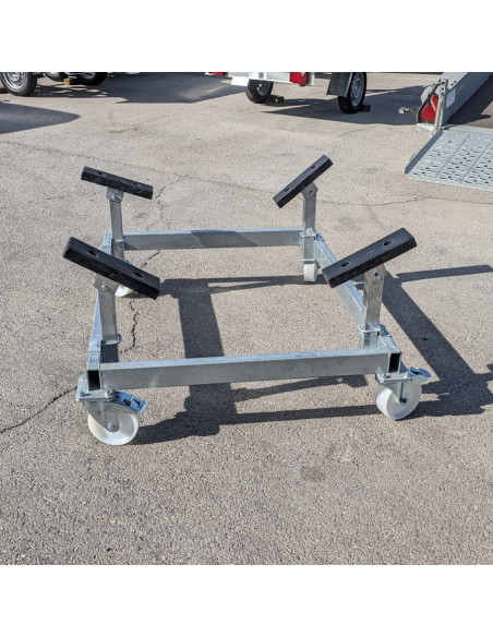 BER DE STOCKAGE A ROULETTES pour BATEAU - 1200 KG - 130x100 (Sunway)