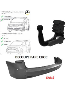 2552T60  ATTELAGE FORD TOURNEO CONNECT DE 02/22 -  VAG CADDY DE 09/20 - 