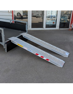 RAMPES ALU RENFORCEES 2000*310 CHARGE MAXI 2000 KG LA PAIRE