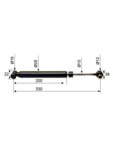 ALKO COMPATIBLE AMORTISSEUR DE TETE 251R 251S...