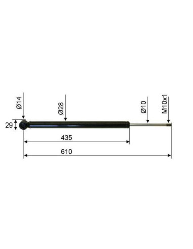 AMORTISSEUR DE TETE COMPATIBLE POUR 2 8 VB ALKO...