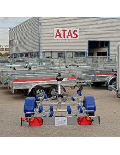 Remorque porte-bateau 500 KG PTC MULTI-ROULEAUX (Sunway) 2