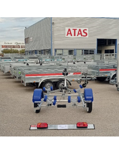 Remorque porte-bateau 500 KG PTC MULTI-ROULEAUX (Sunway)