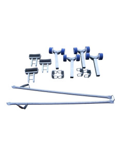 KIT 4 ROULEAUX + CHANDELLE SUR PORTE BARQUE NU (Sunway)