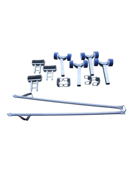 KIT 4 ROULEAUX + CHANDELLE SUR PORTE BARQUE NU (Sunway)